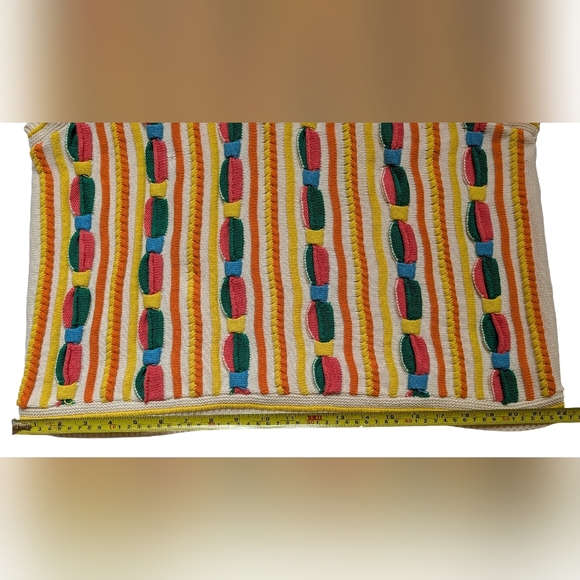 Vintage Coogi-Style V-Neck Sweater Vest, Cotton, Unisex Size L, Cricket Jumper - Picture 9 of 10